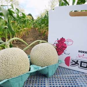 純粋な甘味に心躍る♪赤肉♪富良野メロン【２玉入り】