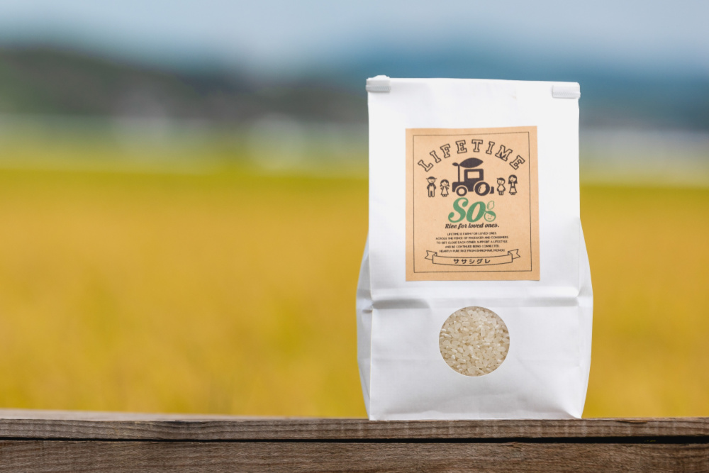 あっさりやさしい甘み！ 幻のお米 ササシグレ 5kg 農薬化学肥料不使用