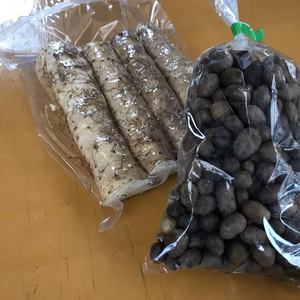 【セット商品】真空パックの自然薯Lと、ムカゴLのセット