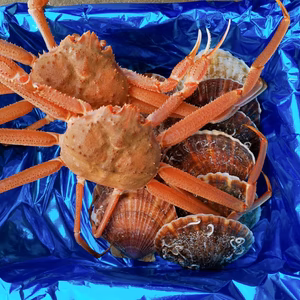 今が旬 噴火湾産 ズワイ蟹＆ホタテ セット‼️