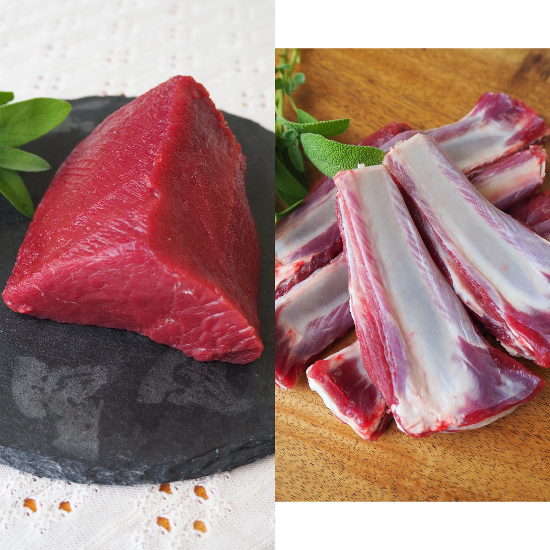 [大槌鹿食べ比べ]大槌鹿 モモ・スペアリブ詰め合わせセット(400g) 1セット(400g以上)