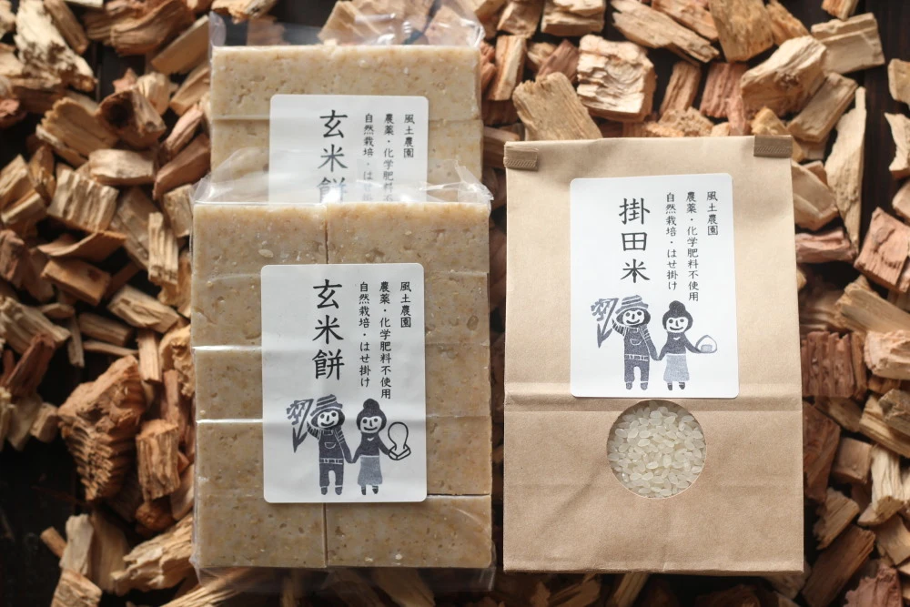 ２９日まで注文可能！お餅の新定番！搗き立て玄米餅（2袋）とササシグレ白米１kg　