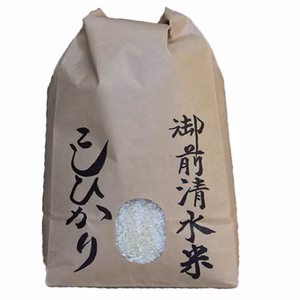 [新米] 新潟県産 高級米 御前清水米 無農薬米5キロ〜　(玄米)令和5年産