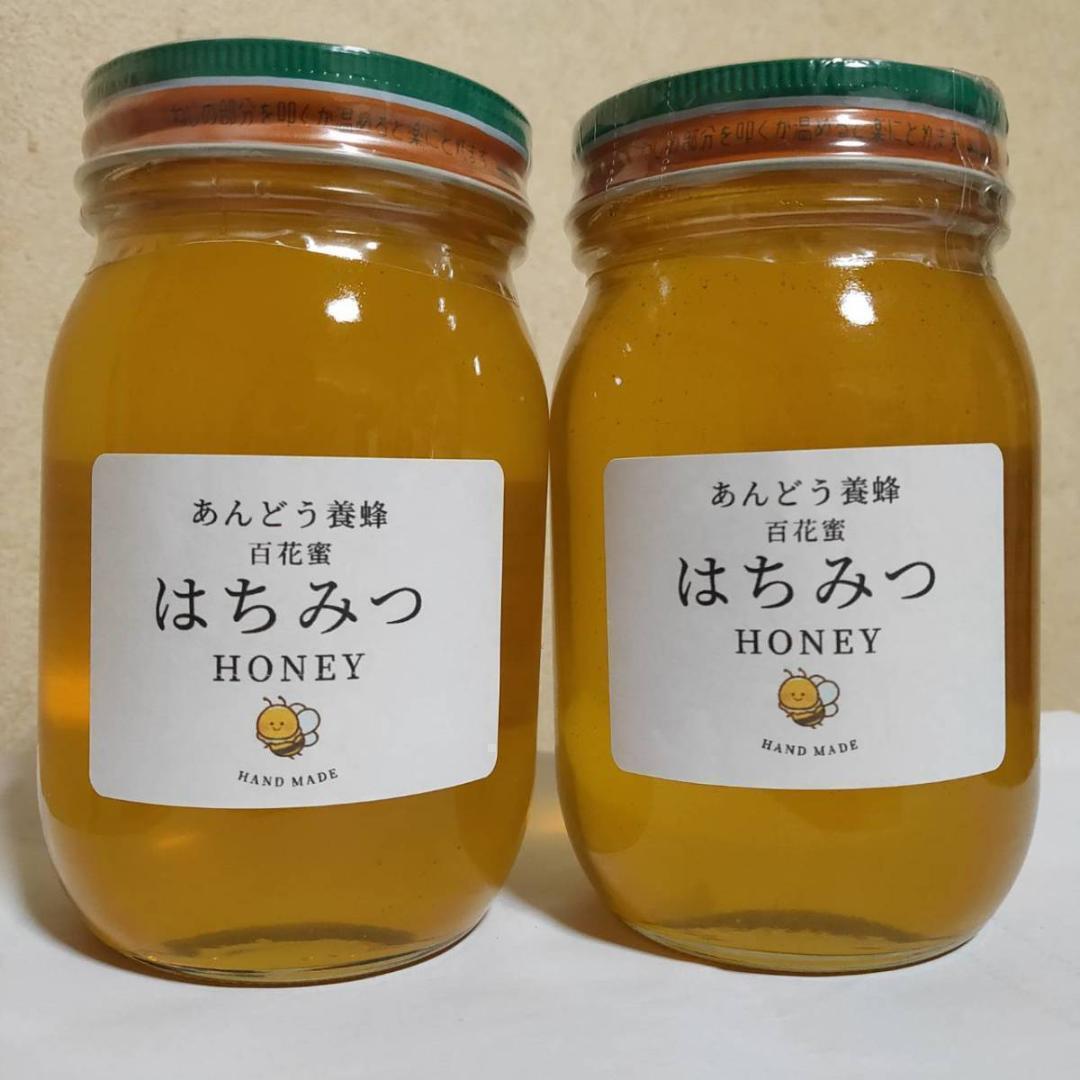 添加物なし】はちみつ 600g×2瓶 蜂蜜 ハチミツ セイヨウミツバチ｜蜂蜜 