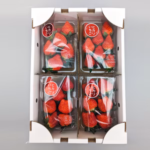 【産地直送】完熟もぎ『ヒカリいちご』 4パック