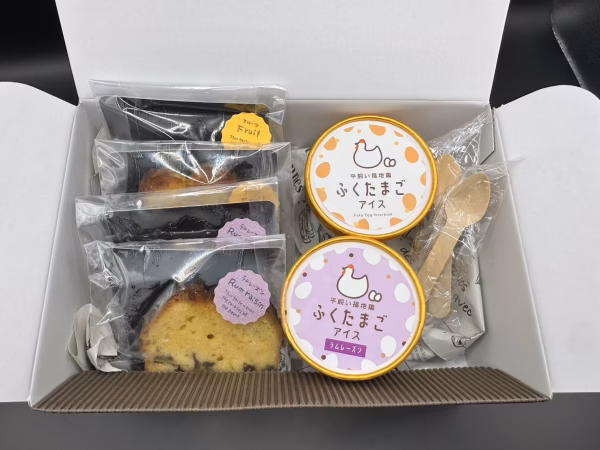 ～モニターが選んだベストな組み合わせ～ふくたまごアイス×ふくたまごパウンドケーキ