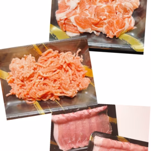 ひまわり豚人気部位！ロース、小間切れ、ひき肉3種詰め合わせセット！