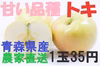 樹上完熟　あま～いりんご　トキ　一玉35円　青森県産　農家直送