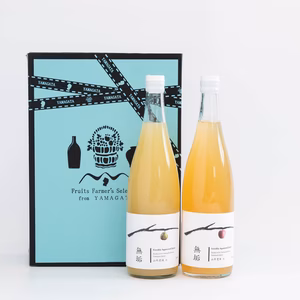 山形農縁ブランド「無垢」りんご＆ラ・フランスジュースセット