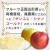 【送料無料】山形県産 サンふじ シナノゴールド詰め合わせ3kg (7～9玉入）