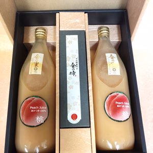 人気の『市田柿』と桃ジュースのお得な数量限定セット　ギフトにおすすめ！