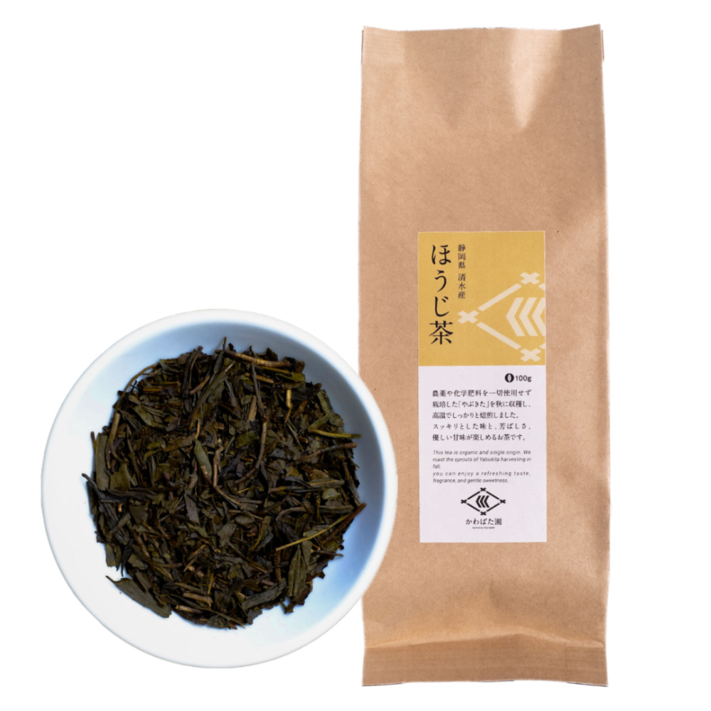 ほうじ茶 やぶきた 静岡県産 100g【農薬・化学肥料不使用】｜ほうじ茶