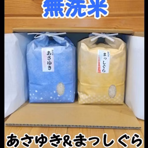 お歳暮！冬ギフト！無洗米まっしぐら&あさゆき各2kg