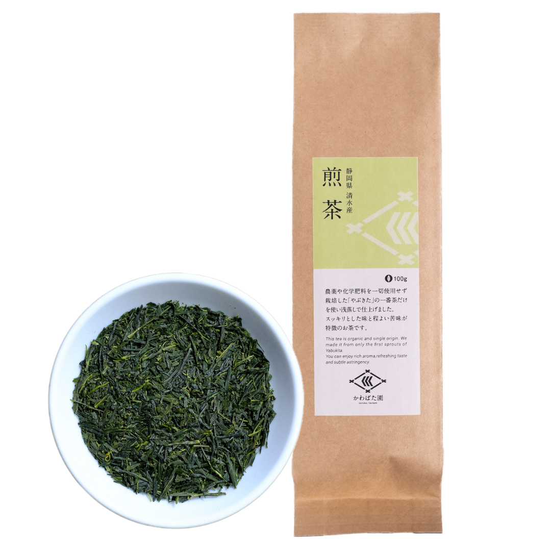 煎茶 やぶきた 静岡県産 100g【農薬・化学肥料不使用】｜お茶の商品