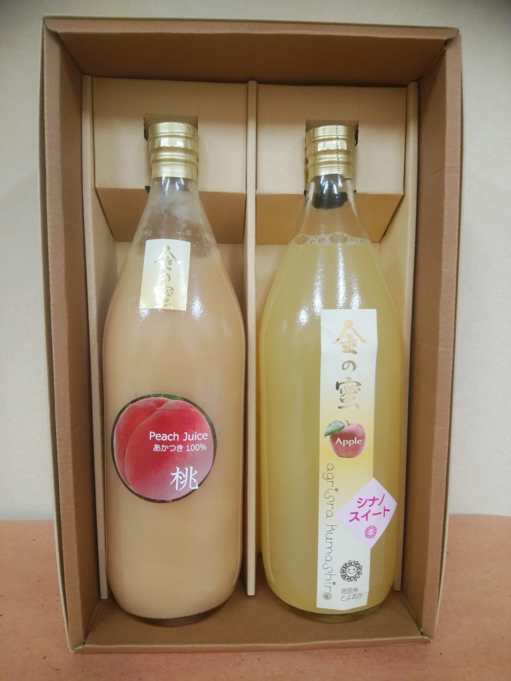 【金の蜜】とろとろ桃ジュースとシナノスイートセット！☆ギフト対応可