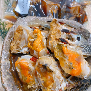 【漬け蟹食べ比べセット】渡り蟹オス沖漬け、ガザミメスカンジャンケジャンセット