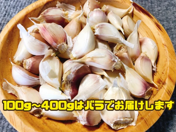 値引き【農薬・化学肥料不使用栽培】青森県産 にんにく 1００ｇ