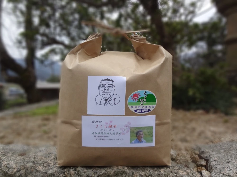 【特別栽培米】鹿野のさくら姫米　コシヒカリ 3kg