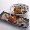「あら炊きとお刺身セット」～みやびﾌﾞﾗﾝﾄﾞ3種お刺身とみやび鯛あら炊き～