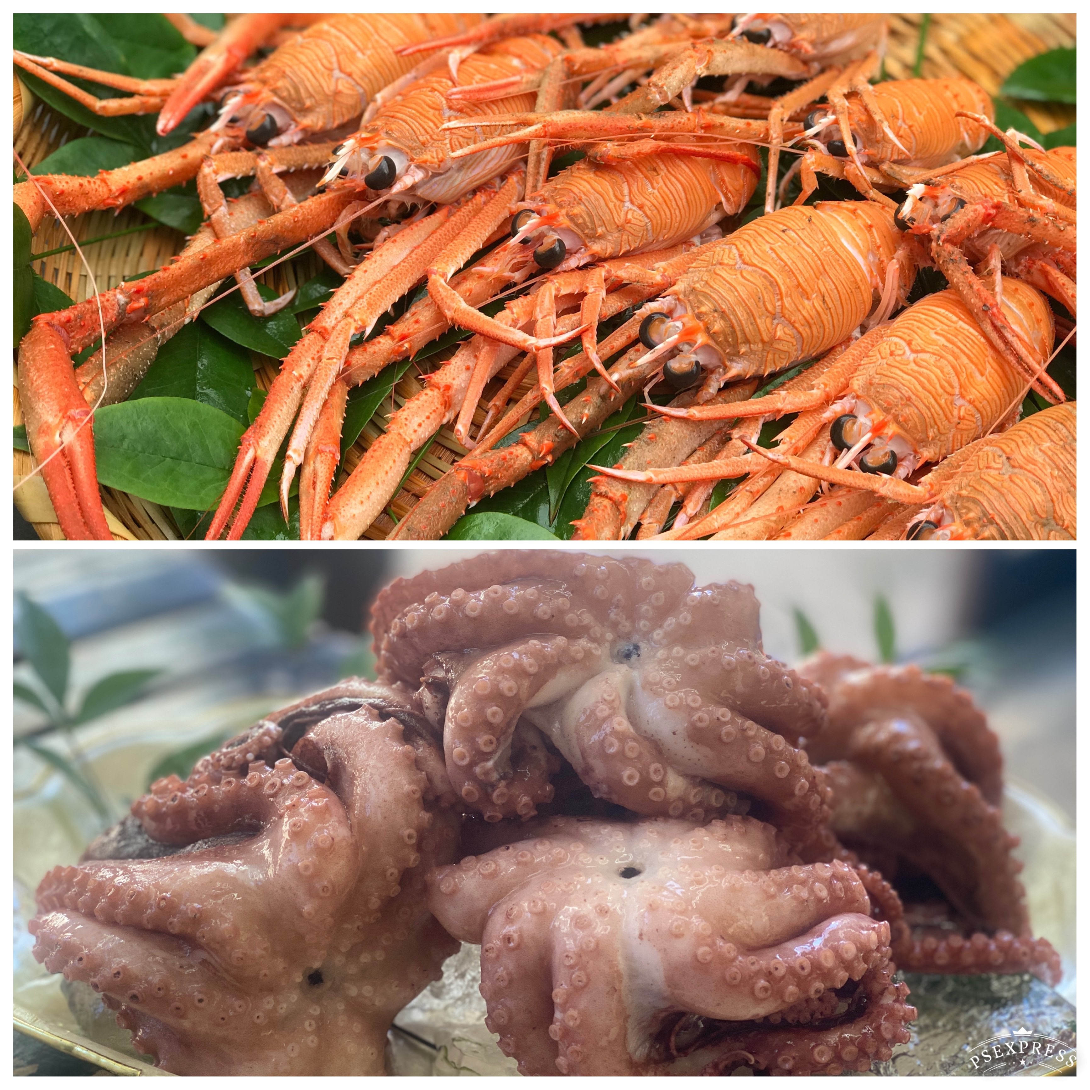 ロングタイプうばし・えびはさみ 伊勢海老 鰻 架かる