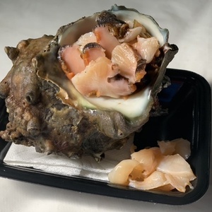甘さ抜群！！東京湾，横須賀産　猿島活〆サザエ刺身