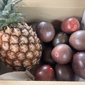 沖縄県産 ・ピーチパイン1玉 ・パッションフルーツ1kg
