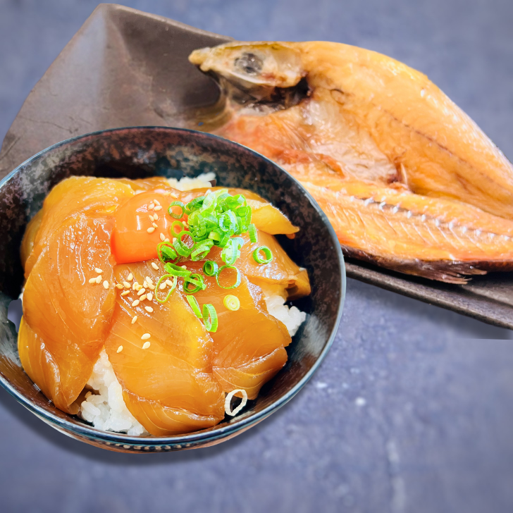 ヒラマサ漬け丼・干物セット｜水産加工品の商品詳細｜ポケットマルシェ