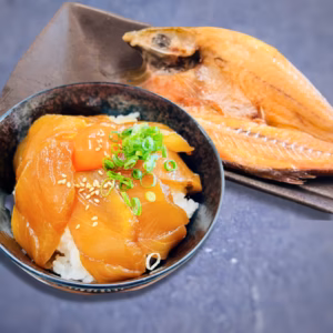 ヒラマサ漬け丼・干物セット