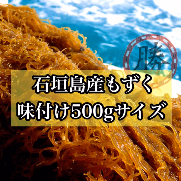 沖縄県石垣島産もずく　味付け500gサイズを（2kg〜）