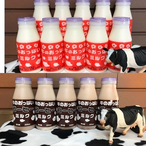 牛のおっぱいミルク10本、コーヒーミルク5本セット