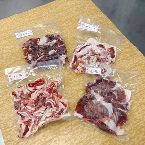自然の恵み！猪肉　切り落とし4点セット