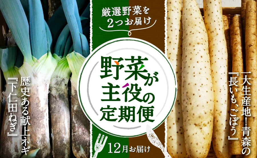 厳選野菜を2つお届け「野菜が主役の定期便」｜野菜の商品詳細