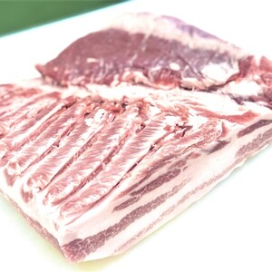 【BBQや豚の角煮に！／冷蔵】☆肉塊☆金星佐賀豚バラブロック（２kg)