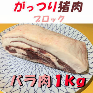 角煮やチャーシューに！猪肉バラブロック１ｋｇ！