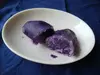 鮮やかな紫のシャドークイーンとほくほく栗のようなキタアカリの食べ比べセット