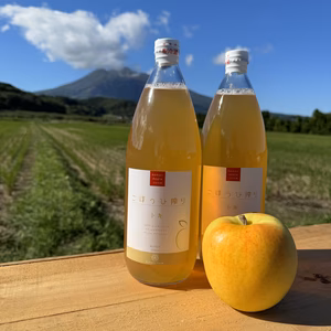 [無添加・果汁100%アップルジュース] ごほうび搾り トキ 1000ml×3