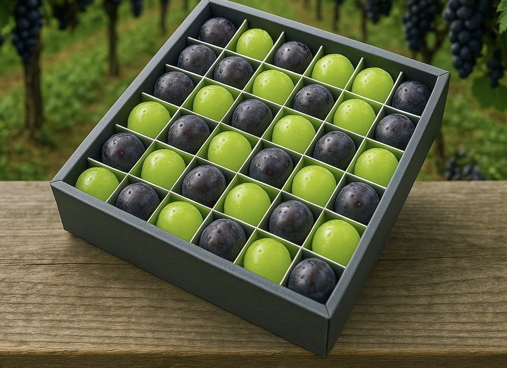 大人気ぶどう一箱　約9kg前後 彩りぶどう1房 | 未来をかなえる包装力 ピースボックス【PIECEBOX】