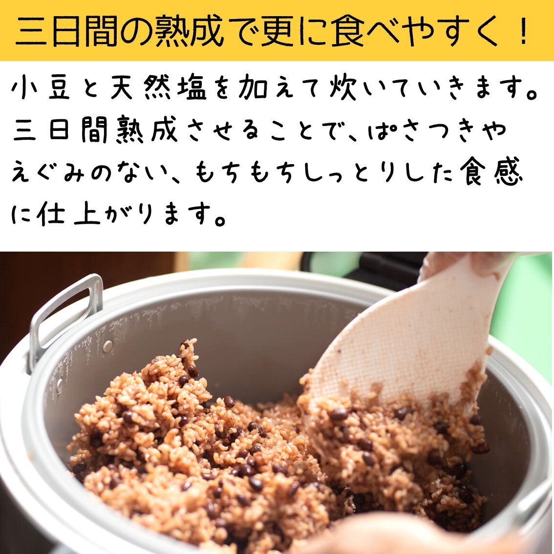 ポスト投函＞玄米を3日寝かせた モチモチの 発芽酵素 玄米ごはん ４食