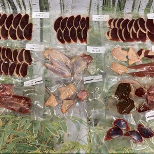 カモ鍋に！天然カルガモ一部スライス　冷凍肉約700g