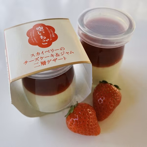 【ギフトにもオススメ】空いちごスカイベリーのチーズケーキ＆ジャム二層デザート６個