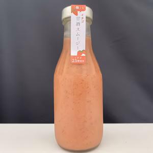 イチゴが2.5倍入った「イチゴ甘酒スムージー」（345ml）×10本セット