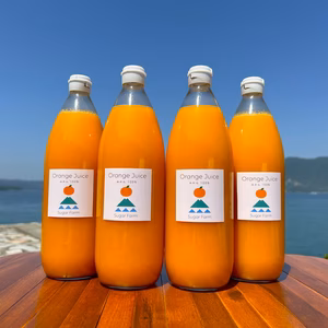 シュガーファームの丸搾りみかんジュース1000ml 無添加・防腐剤不使用 ストレ