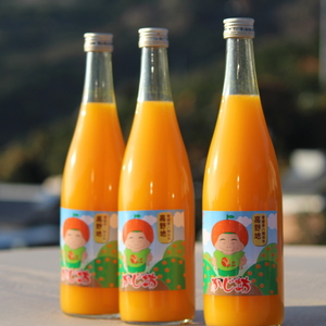 柑橘100％　　ストレートジュース3本飲み比べ！「甘平」「はるみ」「みかん」