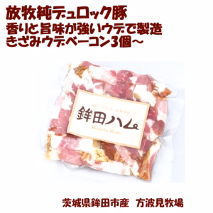 【やまの華豚】きざみウデベーコン3個～