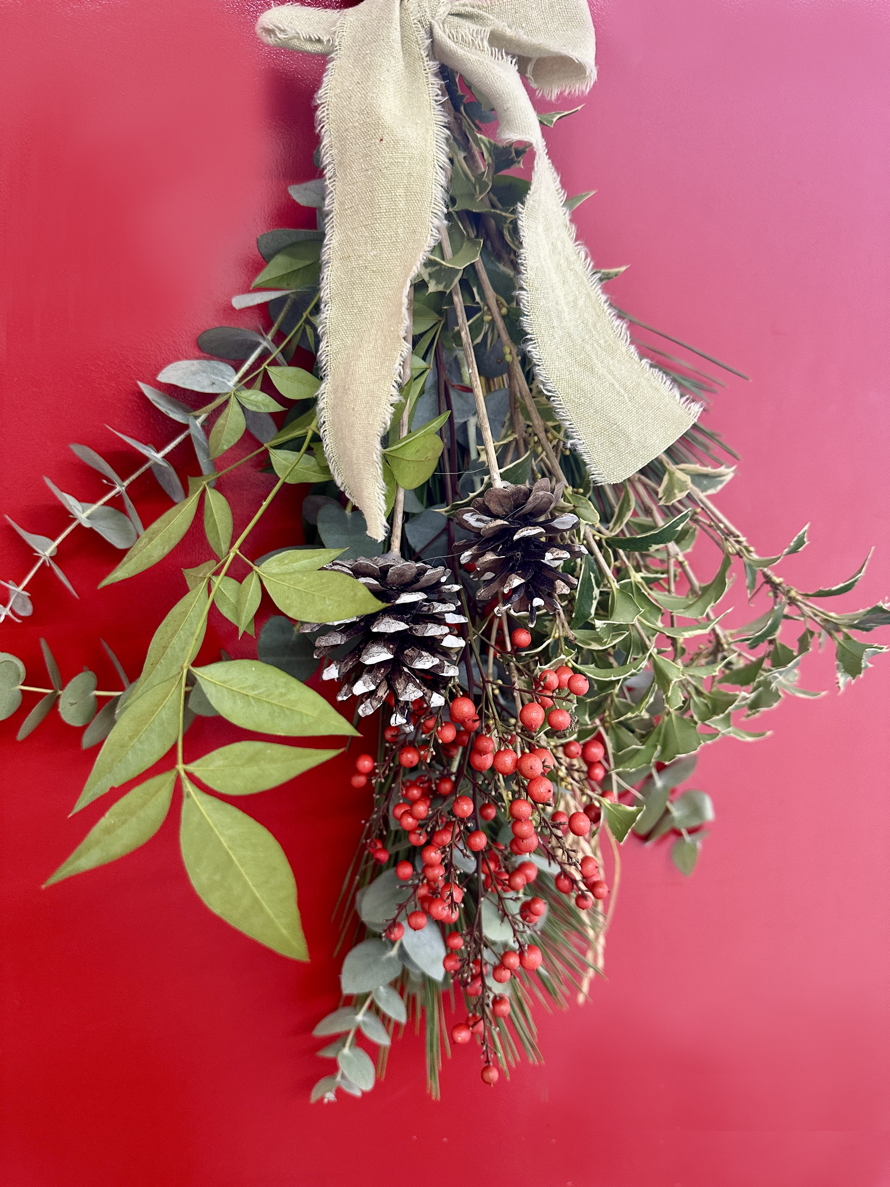 クリスマス&正月用スワッグ】クリスマス〜お正月まで長く楽しめる