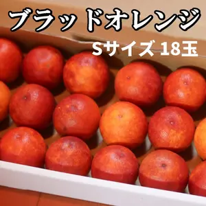 【シーズン終盤お買い得！】真っ赤な果汁！能古島のブラッドオレンジ S玉モロ18個