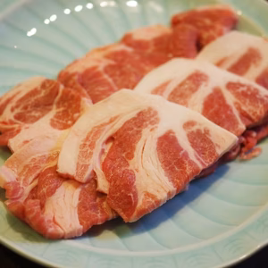 肩ロース焼肉用＋バラしゃぶしゃぶ用【セット】　発酵食品を食べた豚「雪乃醸」