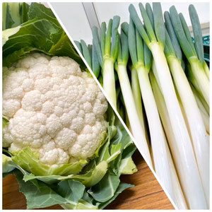 【農家直送】新鮮カリフラワーと深谷ねぎのセット