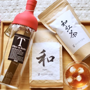 杉山貢大農園の和紅茶50g・和200g・フィルタインボトルのセット