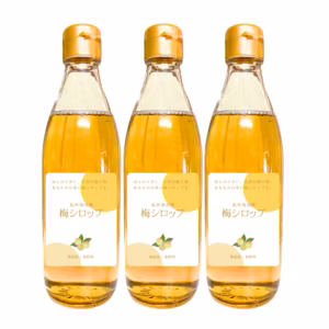 【南高梅】無添加　濃厚梅シロップ　460g × 3本セット